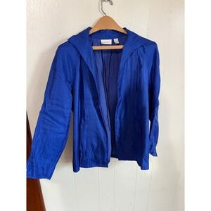 Chicos Blue Textured Blazer Jacket Size 0